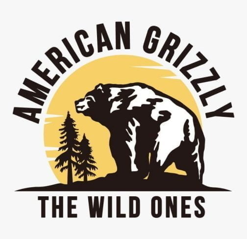 Amerikanischer Grizzly / Die Wilden / Illustration