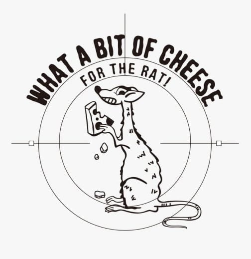 Ratte beißt Käse