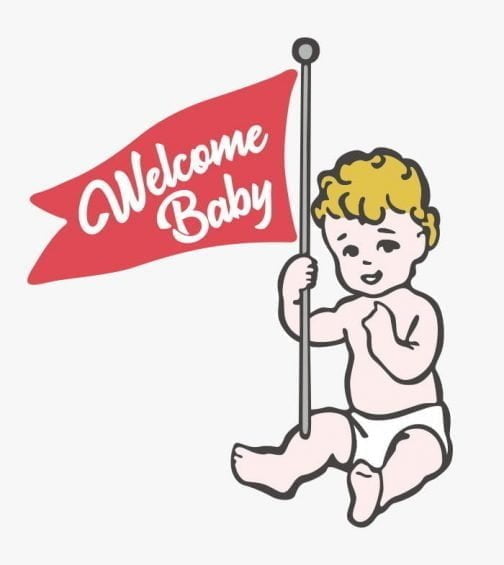 Logotipo de bienvenida al bebé