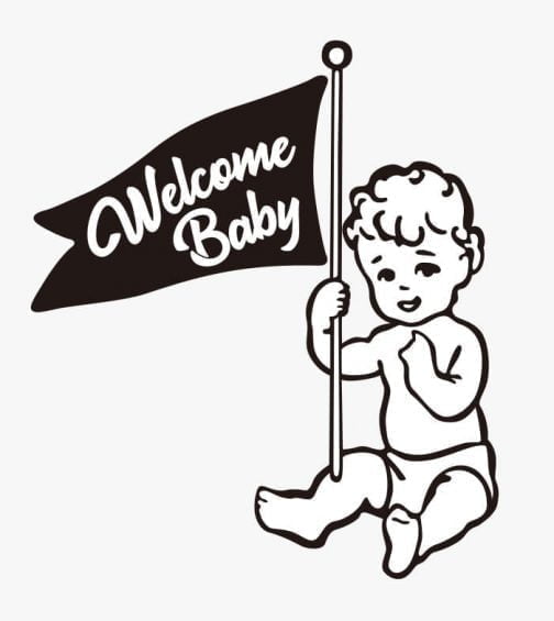 Logotipo de bienvenida al bebé