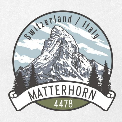 Montaña Matterhorn / Dibujo / Logotipo