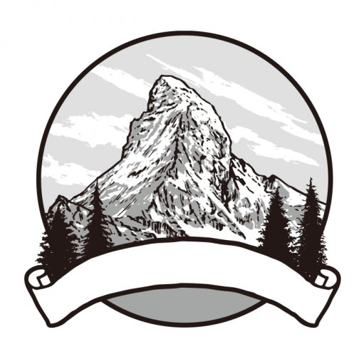 Matterhorn Berg / Zeichnung / Logo