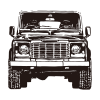 4WD offroad auto / Tekening - Afbeelding 2