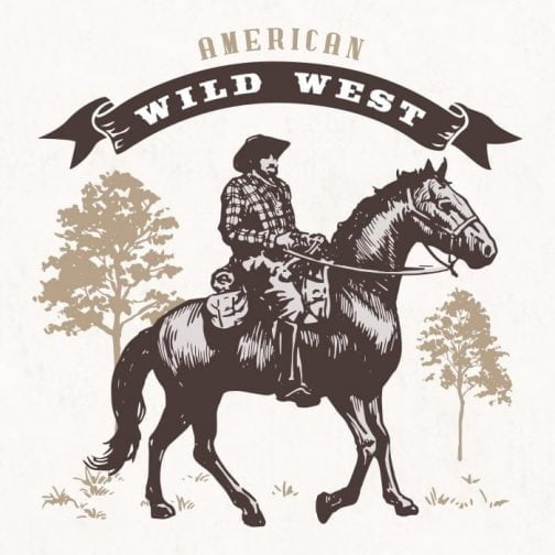 Western cowboy 01 / Tekening
