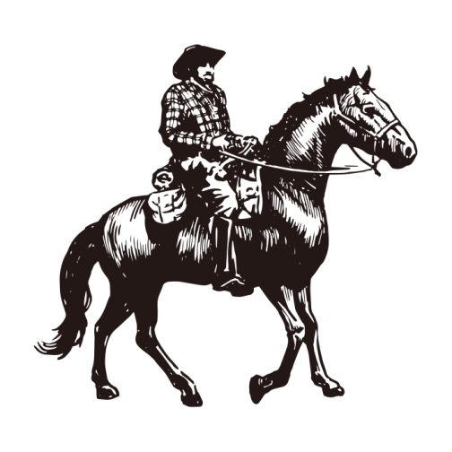 Western-Cowboy 01 / Zeichnung