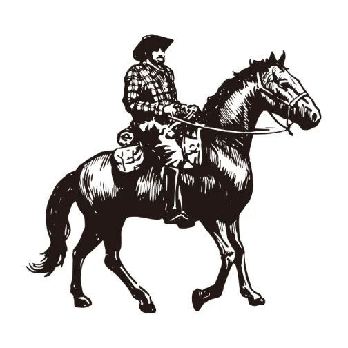 Western cowboy 01 / Dessin