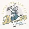 Cameriera danzante / Donna grassa / Disegno - immagine 2