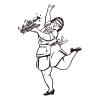 Garçonete dançante / Mulher gorda / Desenho - Image 3