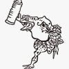 Memorial do dia do sapo / Ukiyo-e japonês por Kawanabe Kyosai - Image 2