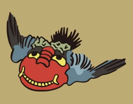 Japanese Yokai / Demon Drawing by Kawanabe Kyosai