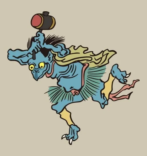 Japanese Yokai / Demon Drawing by Kawanabe Kyosai