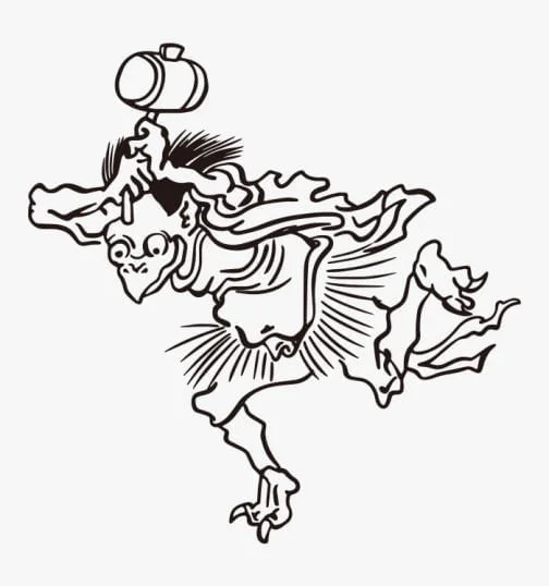 Japanese Yokai / Demon Drawing by Kawanabe Kyosai