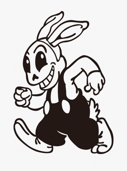 A mean Skull Rabbit / Character Drawing