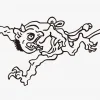 河鍋暁斎の日本の妖怪・鬼の絵 イラスト - 画像 (2)