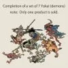Japoński rysunek Yokai / Demona autorstwa Kawanabe Kyosai - obrazek 3