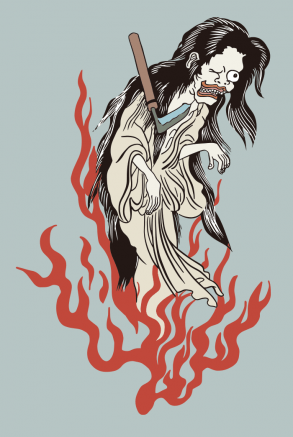 Fantasma Japonês / Desenho de Utagawa Kunisada