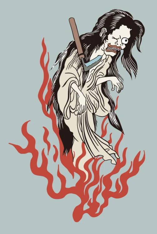 Japanse geest / Tekening door Utagawa Kunisada