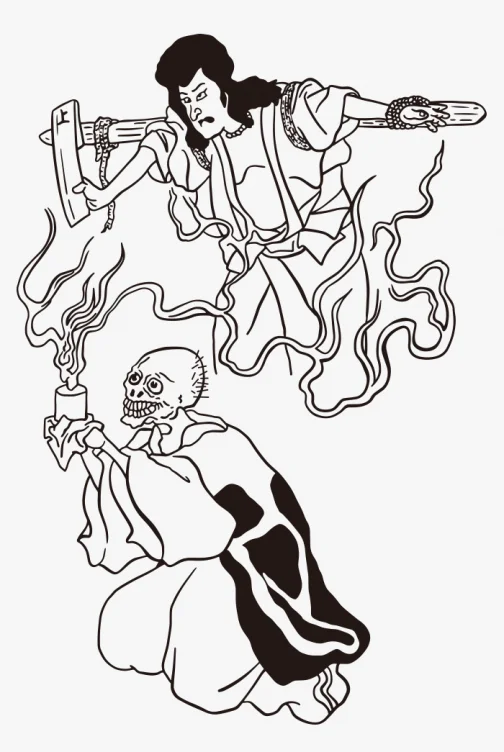 Fantasma japonés / Dibujo de Utagawa Kuniyoshi