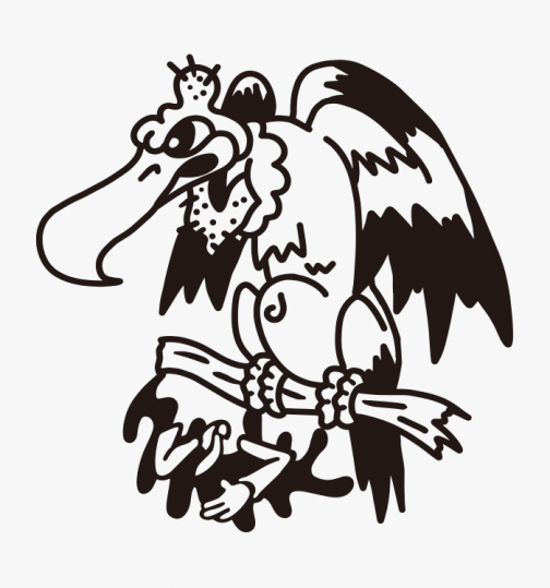 Avvoltoi da caccia / Disegno tradizionale americano