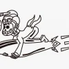 ⁦الهدف على! الهيكل العظمي يمتد على طول الصاروخ / الرسم⁩ - الصورة ⁦2⁩