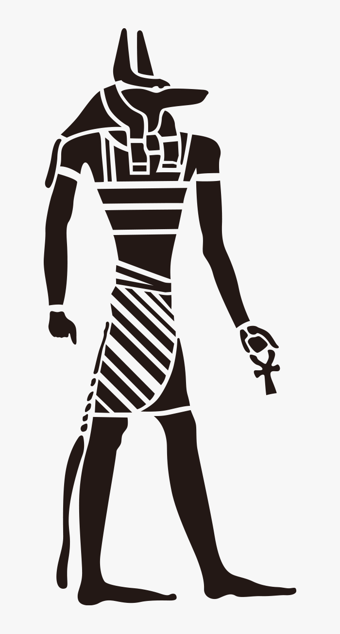 Motivo egipcio / Dios del Mundo Subterráneo / Anubis / Dibujo | ai  illustrator file | US$ each | Ai & PNG File