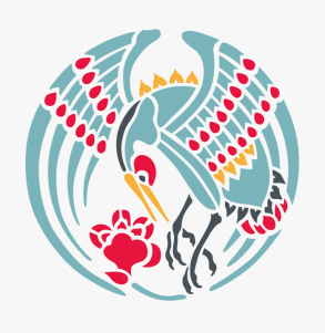 Kranich-Symbole / Logo / Zeichnung