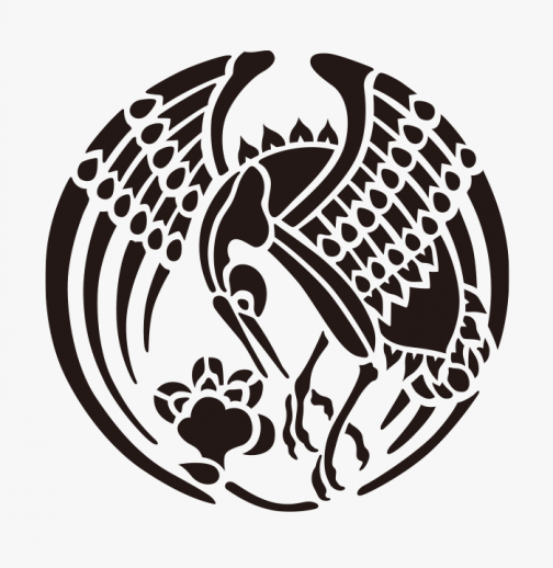 Kraanvogel Symbolen / Logo / Tekening