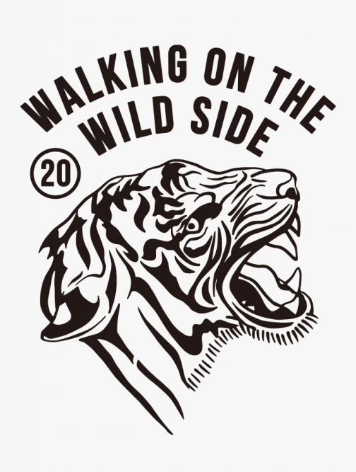 Logotipo do Tigre / Despertar no lado selvagem / Desenho
