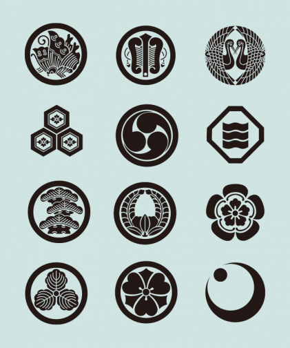 Family Crests of Japan 01 / Drawing | ai illustrator file | US$5.00 ...