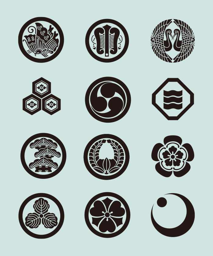 Family Crests of Japan 01 / Drawing | ai illustrator file | US$5.00 ...