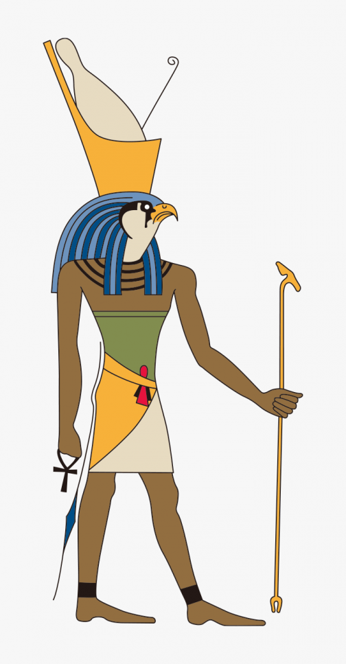 Egyptisch motief / God Horus / Egypte / Tekening