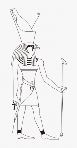 Egyptian Motif / God Horus / Egypt / Drawing | ai illustrator file | US ...