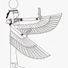 Motivo egipcio / Isis / Egipto / Dibujo - Imagen 2