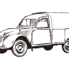 Coche retro y clásico 02 / Dibujo - Imagen 2