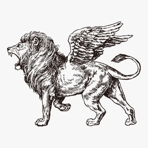 Sharbhesha - Un disegno di leone con le ali