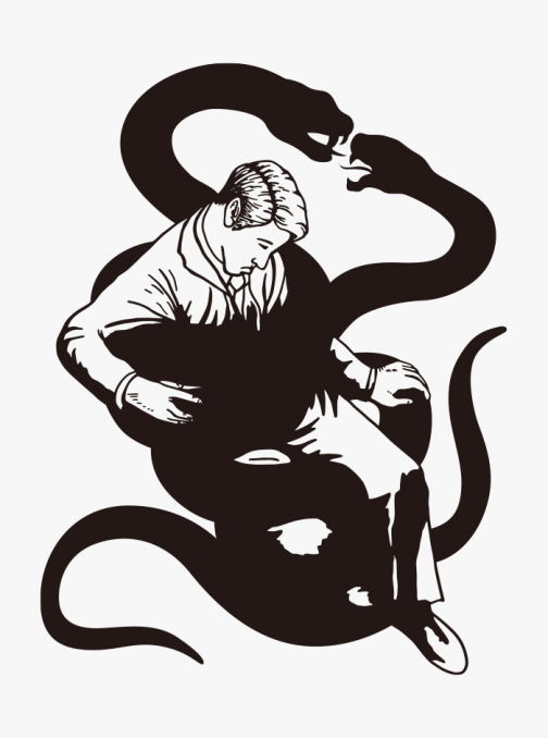悪魔の囁き（蛇） - イラスト