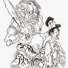 Japanischer Oni aus der Hölle - Ukiyoe-Zeichnung von Kawanabe Kyosai – Bild 2