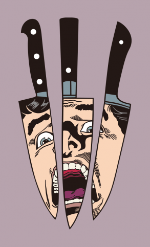 Die Angst im Messer - Illustration