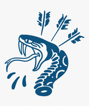 Schlange im Pfeil - Logo