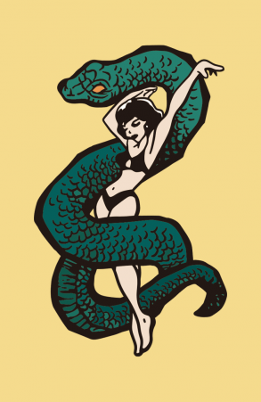 A Bailarina e a Serpente - Desenho