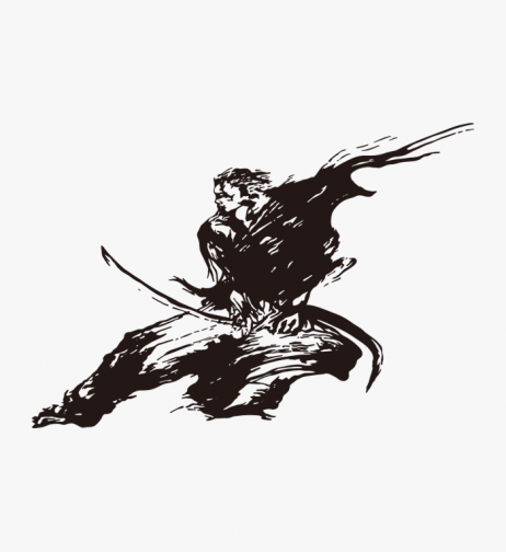 Samurai ink painting - drawing | ai illustrator file | US$5.00 each ...