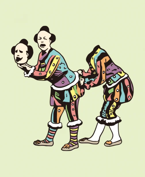 Clown Zaubershow - Zeichnung