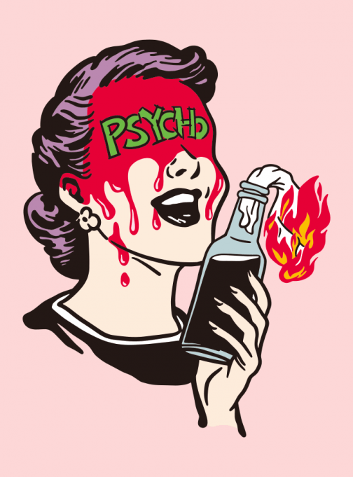 Psychopathic woman - Drawing