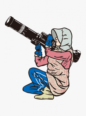Farmer and Rocket launcher - Drawing