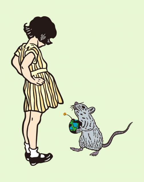 Aconselhamento de um rato - Desenho
