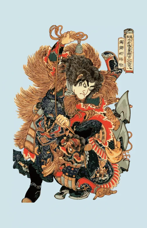 Héroes japoneses Ukiyo-e de Utagawa Kuniyoshi