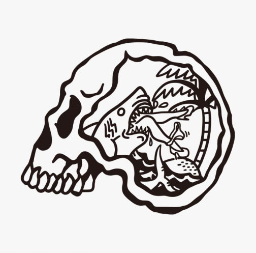 The Skull's Last Memory - Drawing