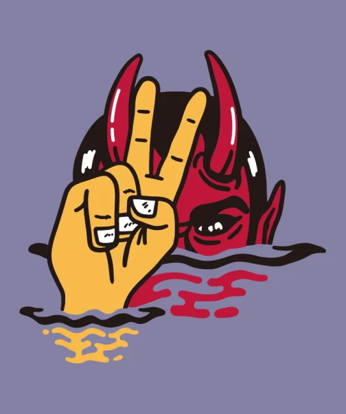Sinal do diabo - ilustração