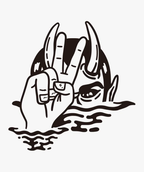 Sinal do diabo - ilustração