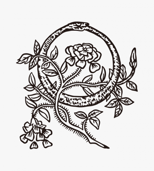 Ouroboros and Roses - Symbol